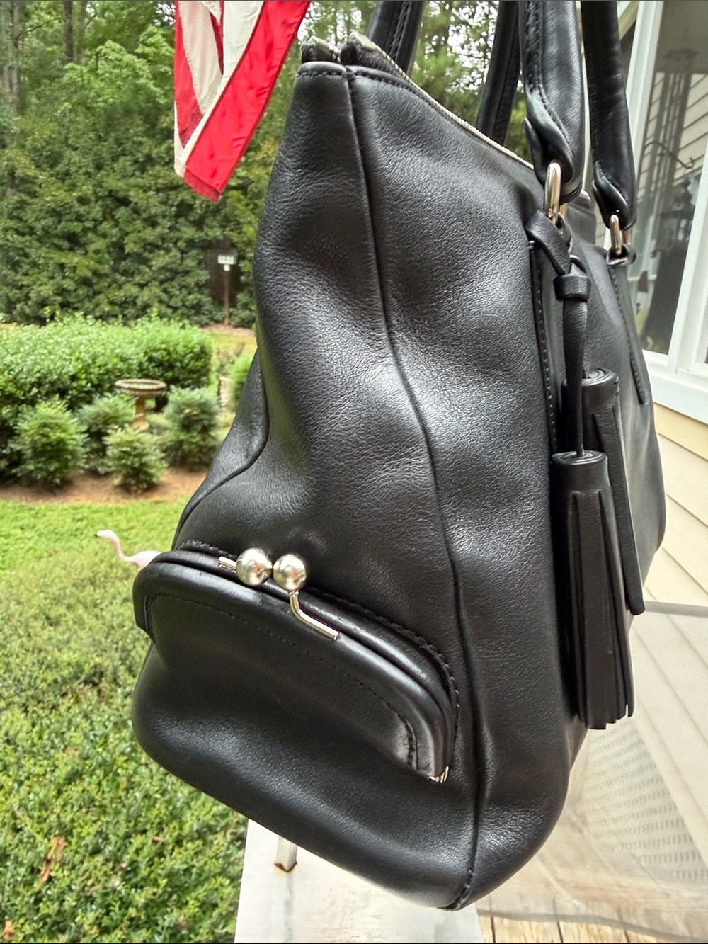 Coach Legacy Archival Top Zip Satchel / Double Kisslock Bag - Picture 5 of 17